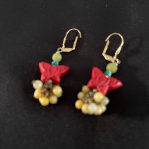 Cinnabar Butterfly Earrings